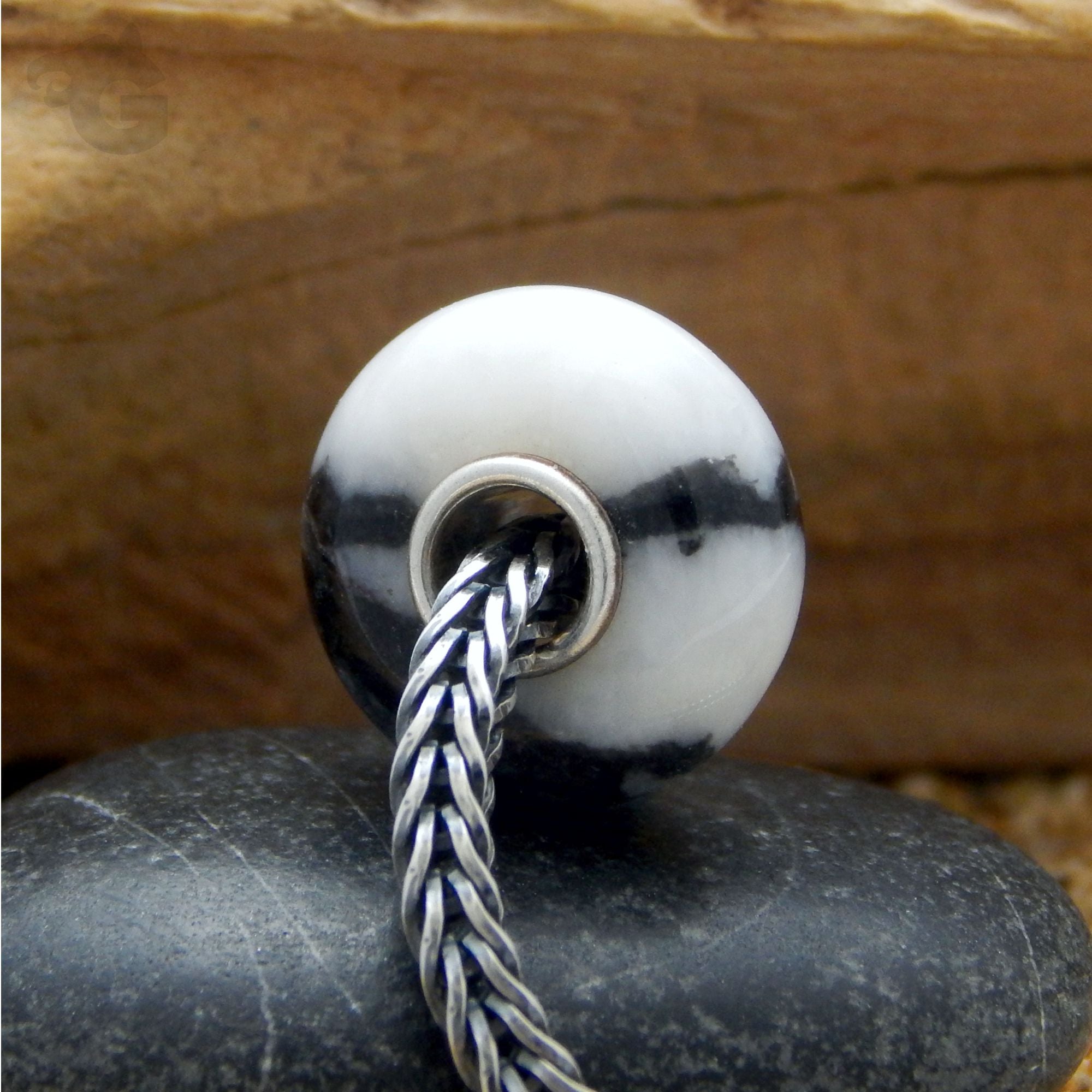 Zebra Jasper gemstone bead