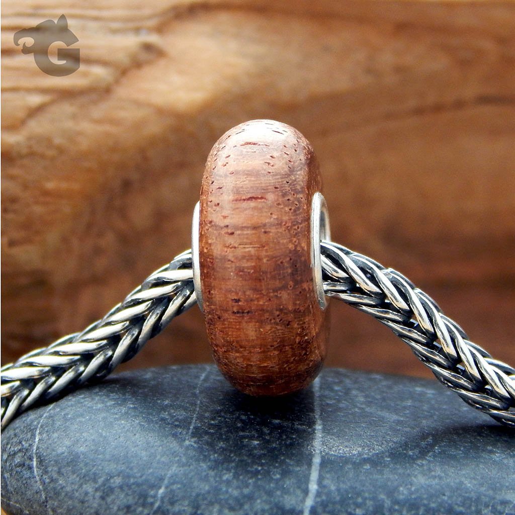 Natural Yellow Rosewood bead