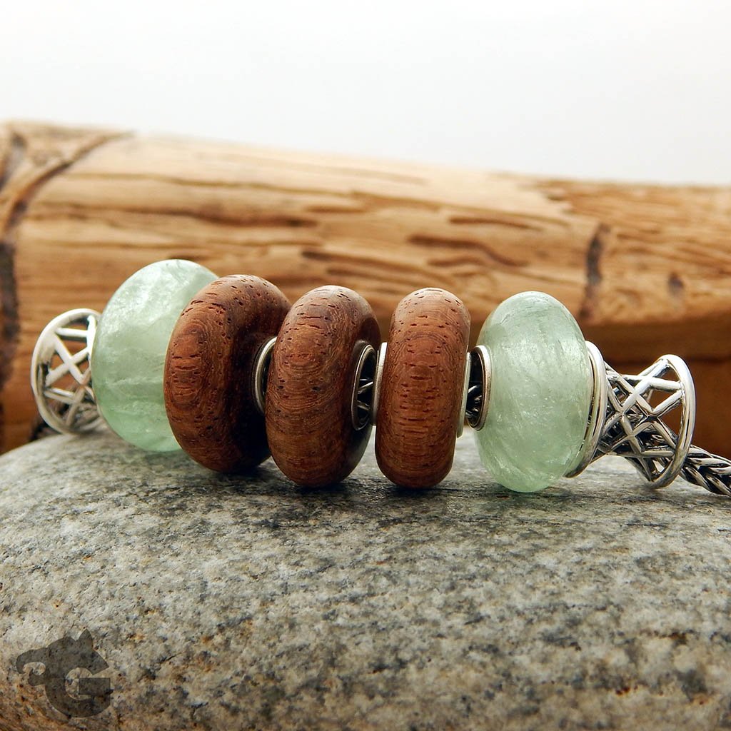 Natural Yellow Rosewood bead