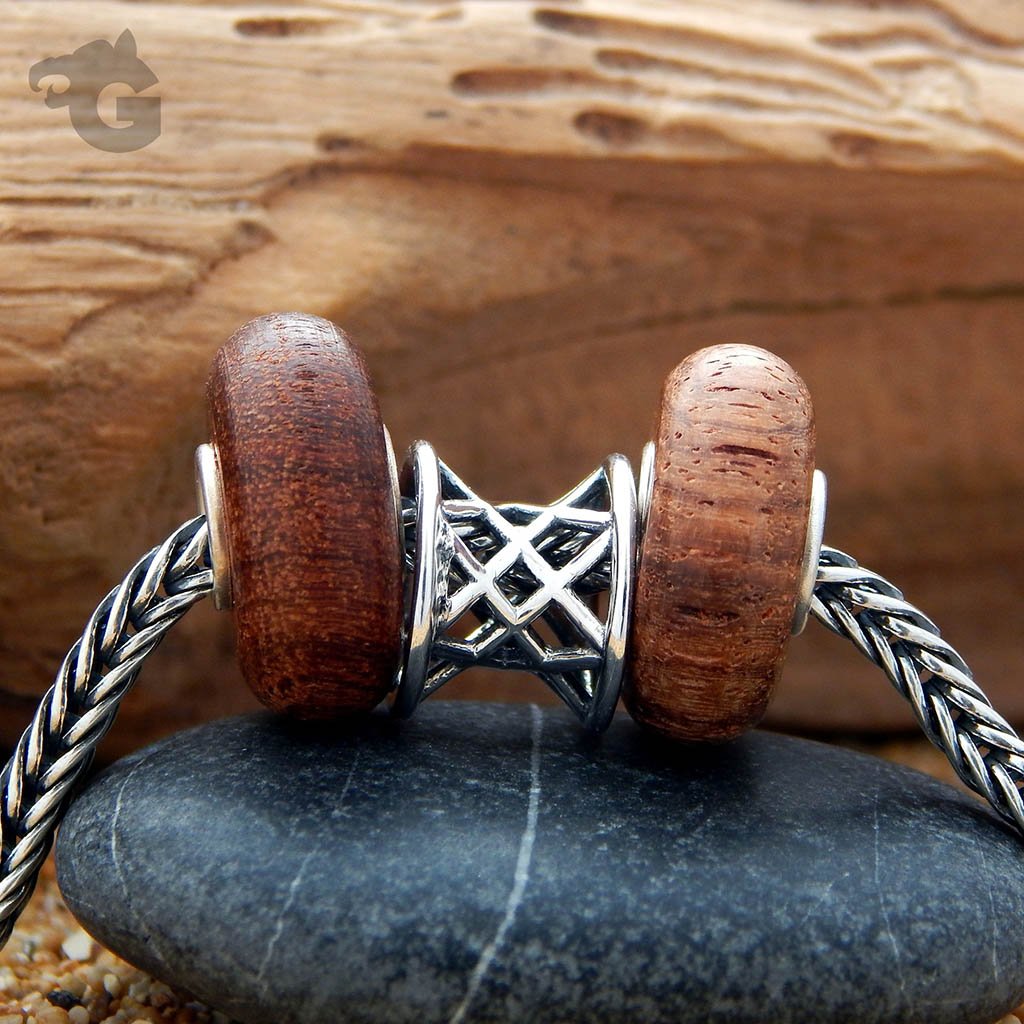 Natural Yellow Rosewood bead