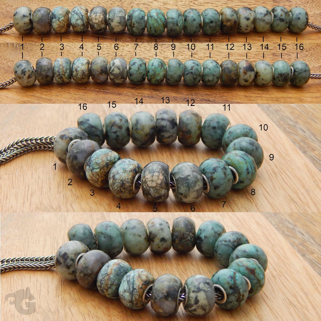 African Turquoise Smooth Matt Bead