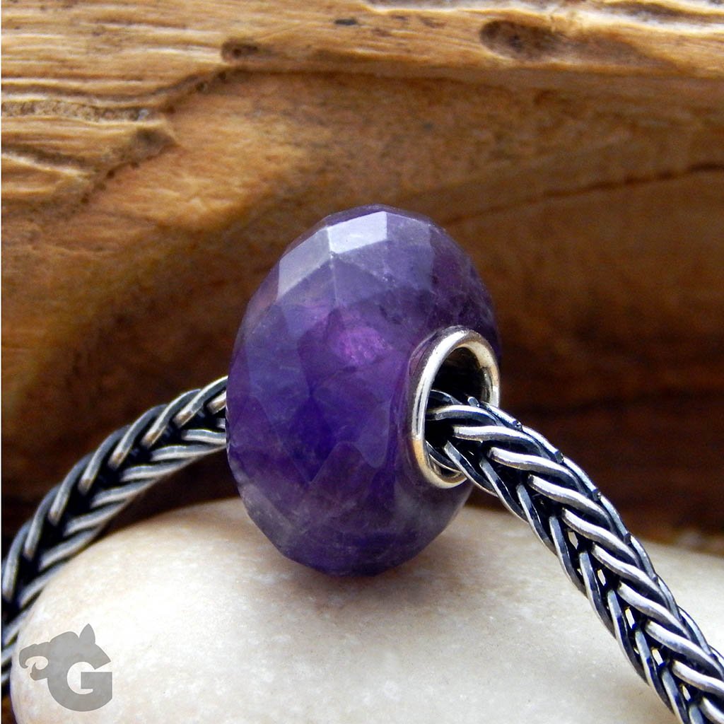 Amethyst gemstone bead