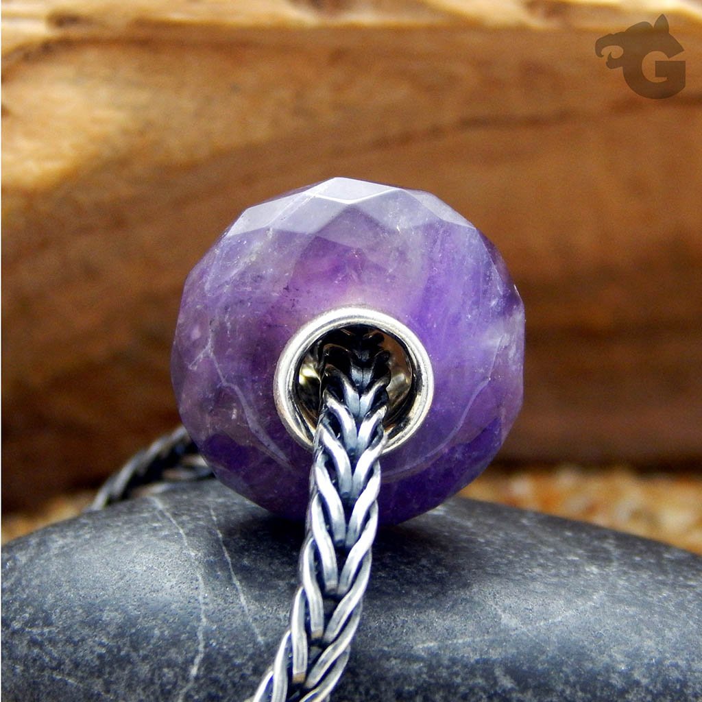 Amethyst gemstone bead