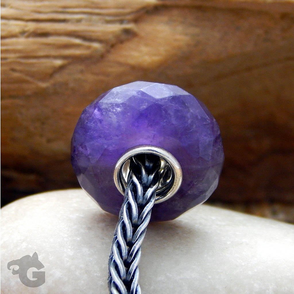 Amethyst gemstone bead