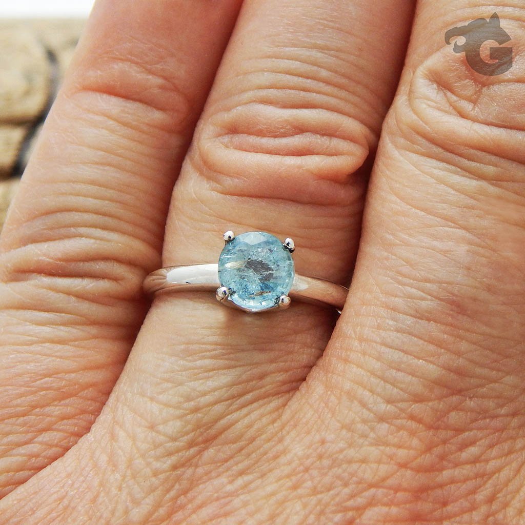 Natural Aquamarine ring