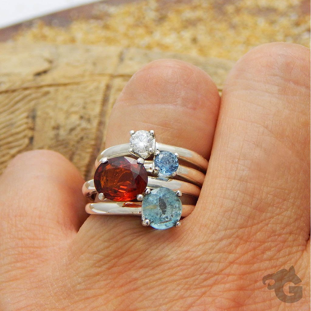 Natural Aquamarine ring