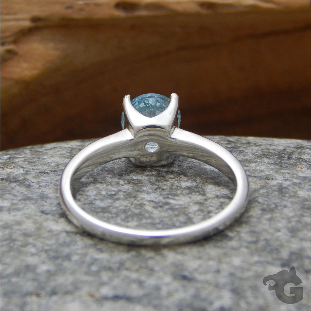 Natural Aquamarine ring
