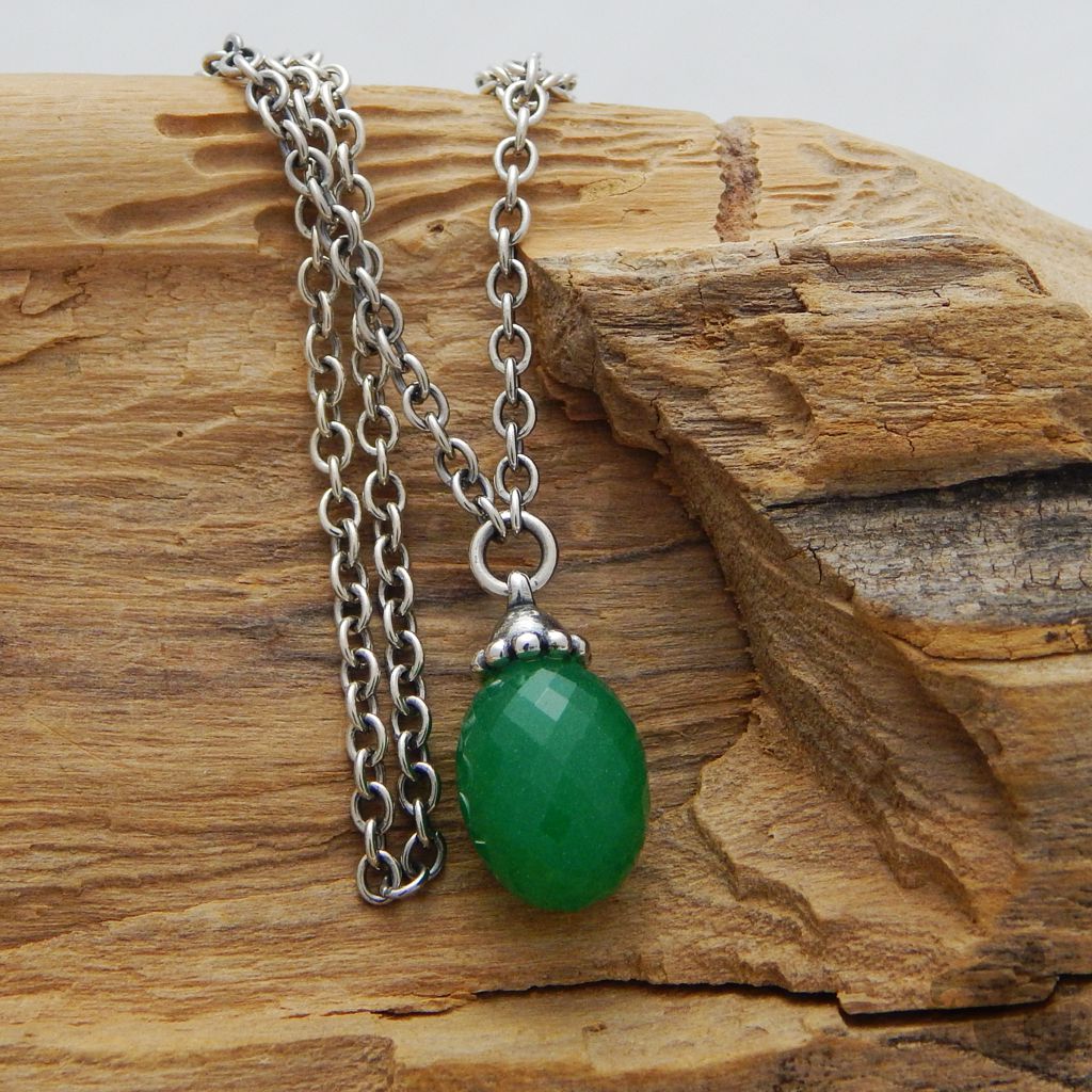 mother's day gift gemstone pendant necklase for big hole and small hole beads 925 sterling silver oxidized