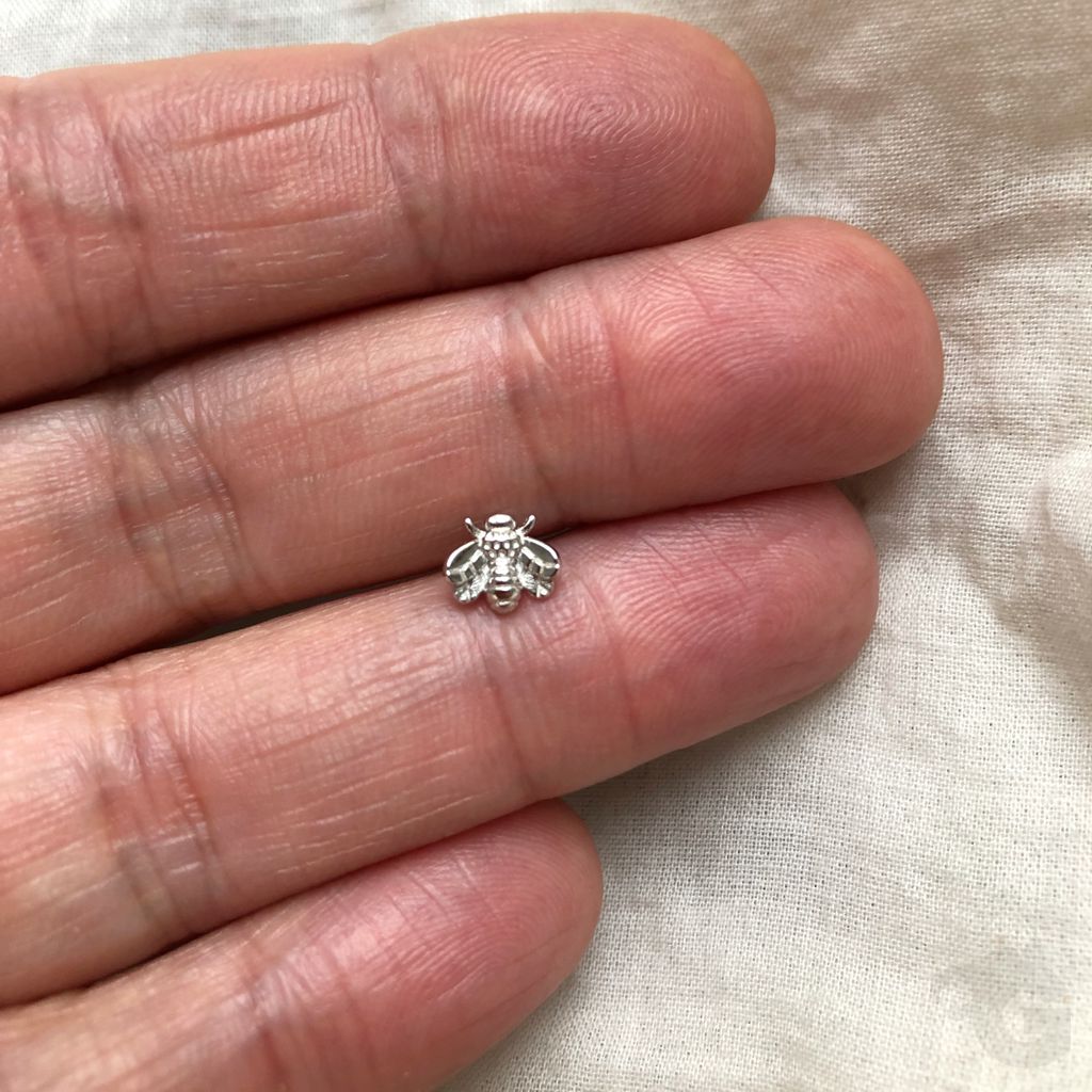 dainty studs bee insect jewelry unisex gift 925 sterling silver