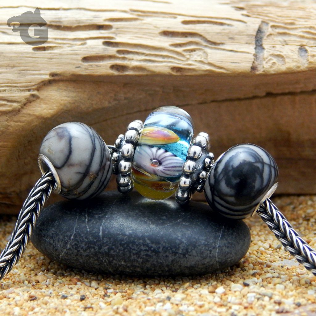 Picasso Jasper Large Hole Beads glermes