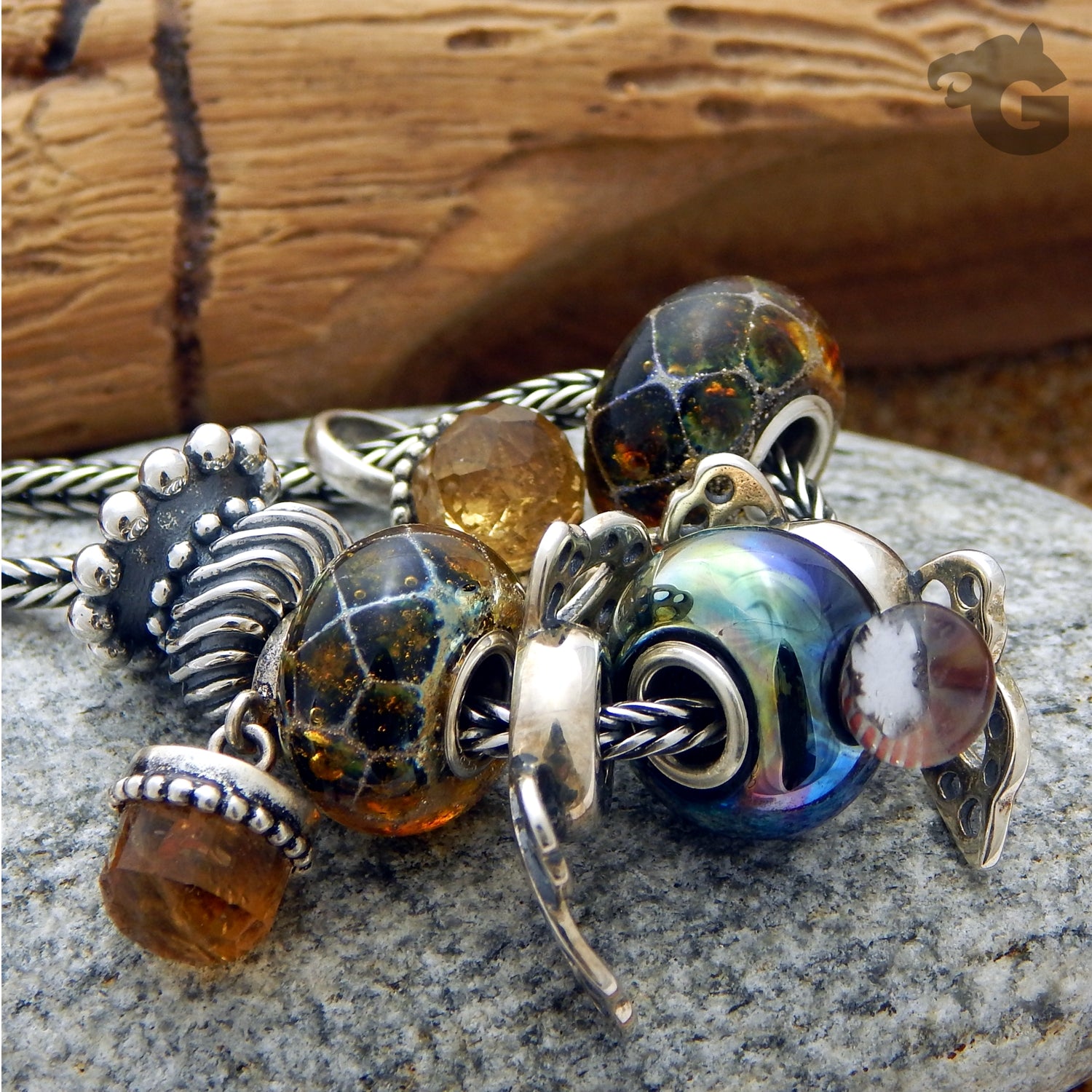 Glass Jack Murrini bead - Glermes.com