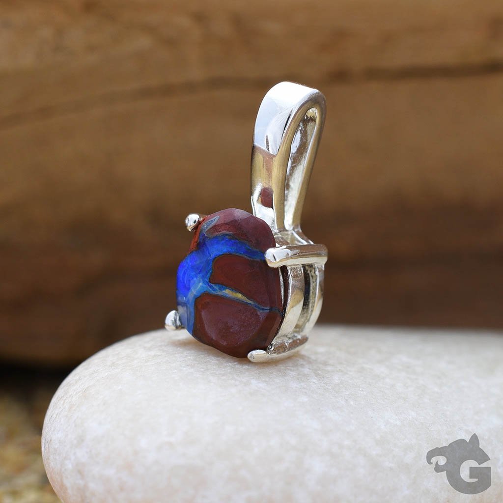 Australian Boulder Opal necklace 'One & Only'