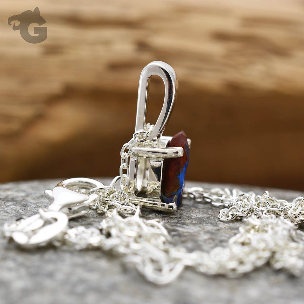 Australian Boulder Opal necklace 'One & Only'