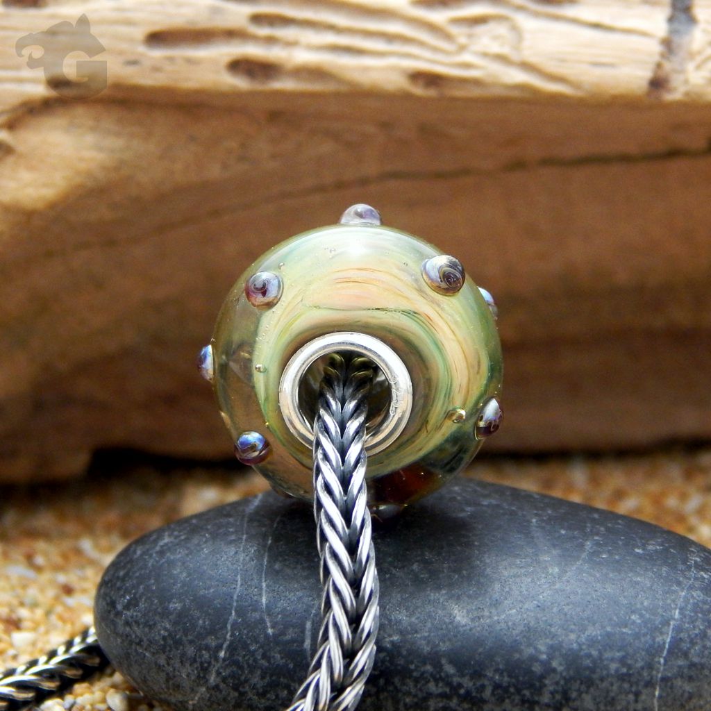 lampwork glass bead bracelet handmade glermes city of beads studiobig hole