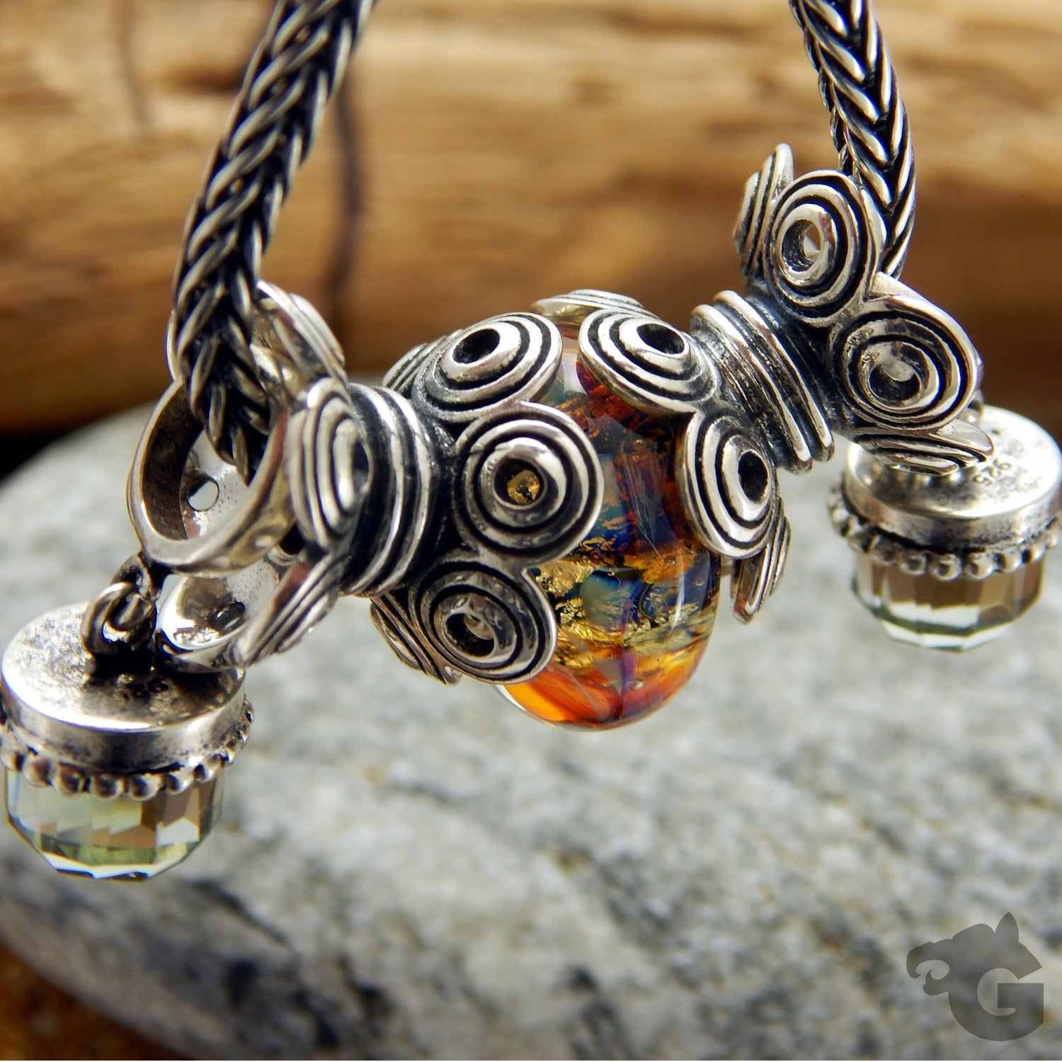 Butterfly Dream oxidized 925 Sterling silver charm - Glermes.com