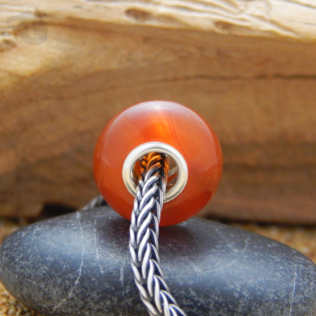 carnelian gemstone symbolizes health and family big hole bracelet bead diy beading