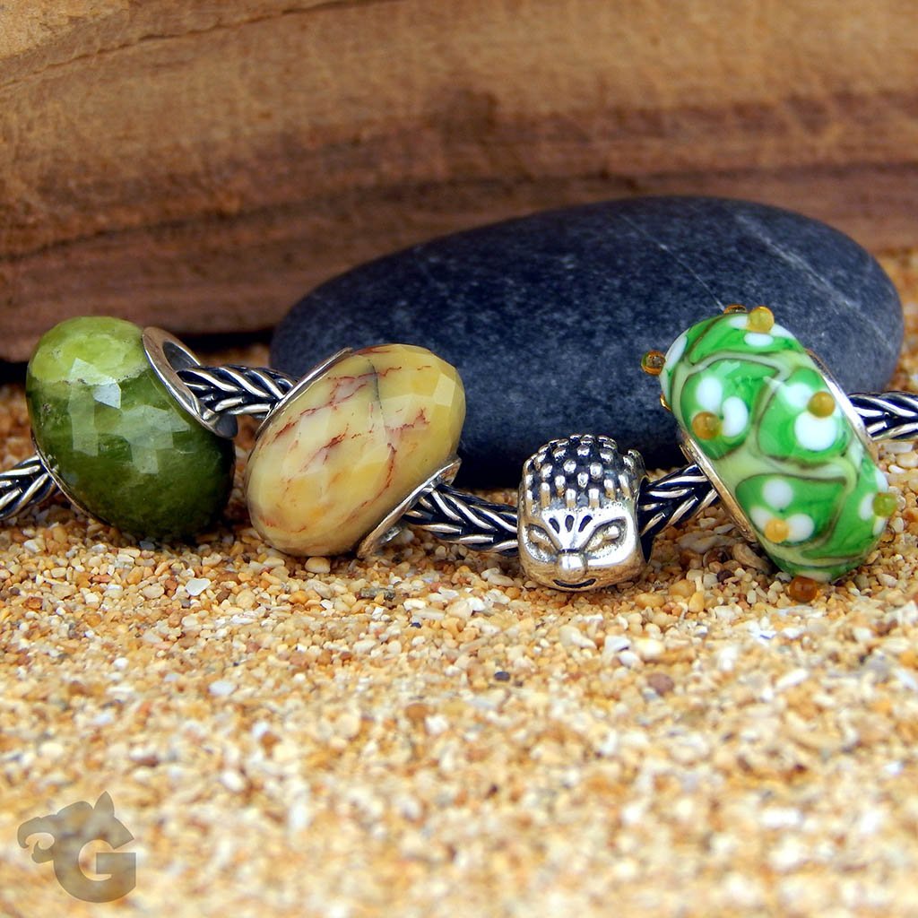 Hedgehog silver charm