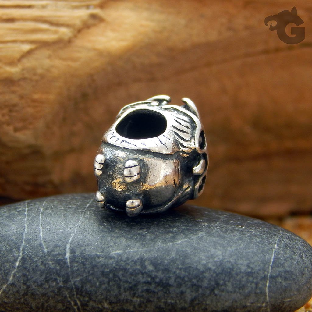 Owl of Wisdom silver charm