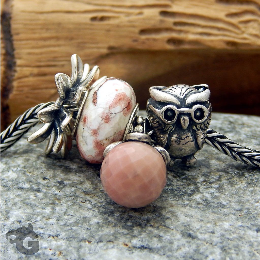 Owl of Wisdom silver charm