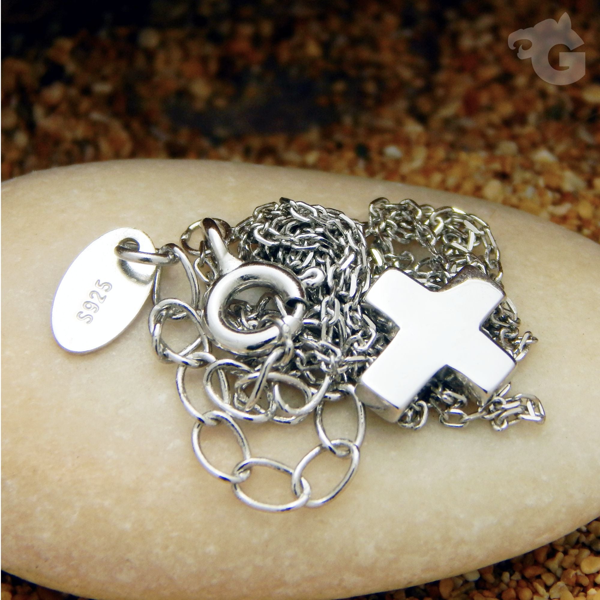 gift for friend cross jewelry 925 silver rhodium plated high quality city of beads studio glermes