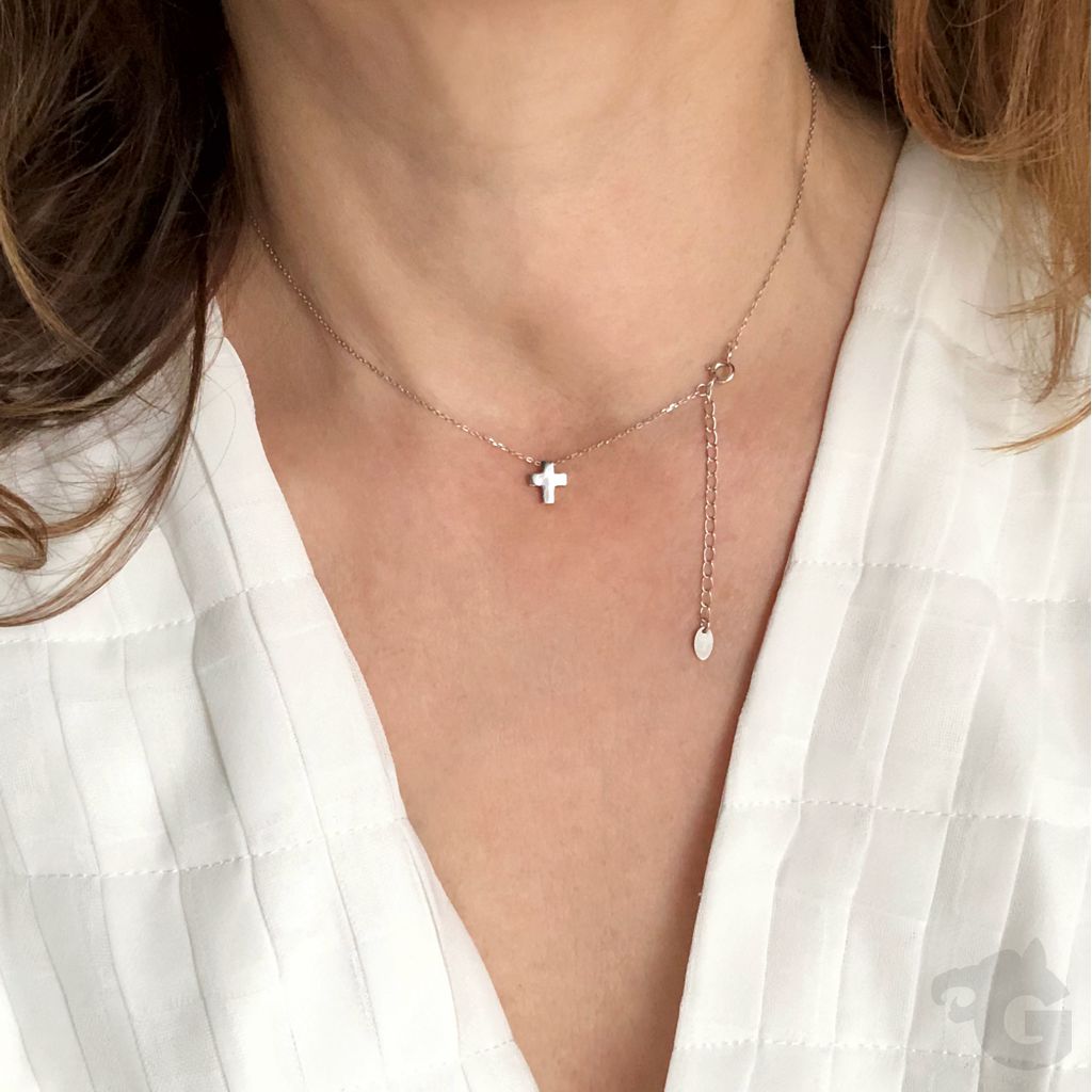 cross jewelry silver dainty
