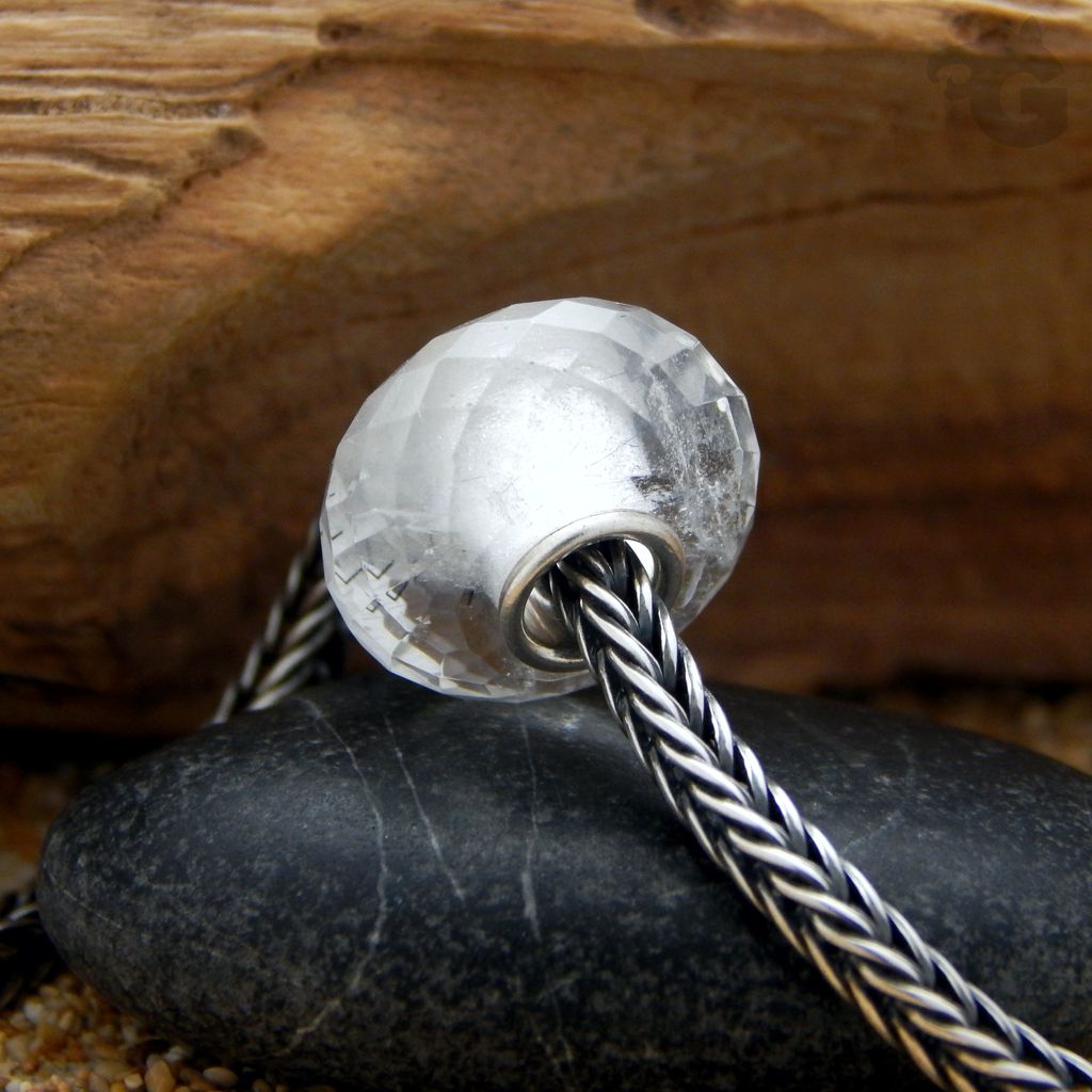 Natural Mountain Crystal bead big hole European large core