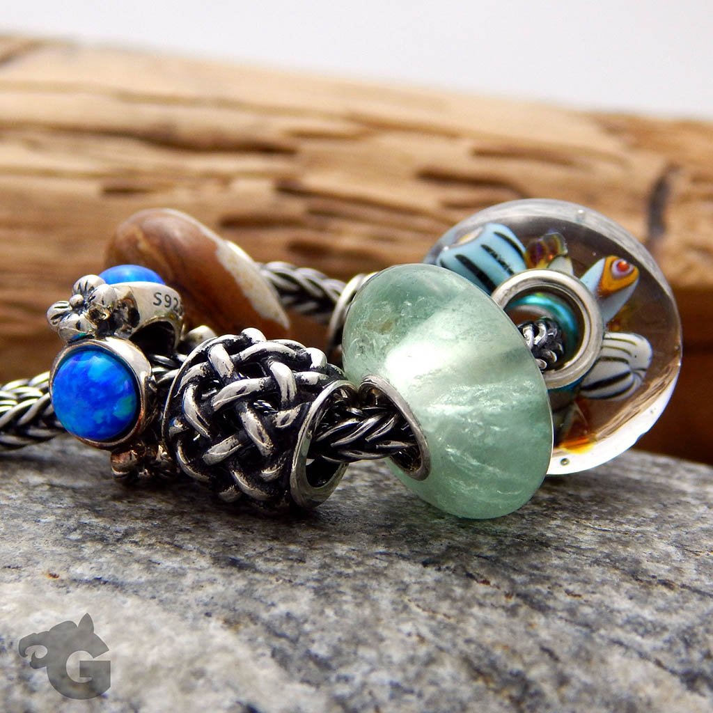 Wicker charm big hole bead