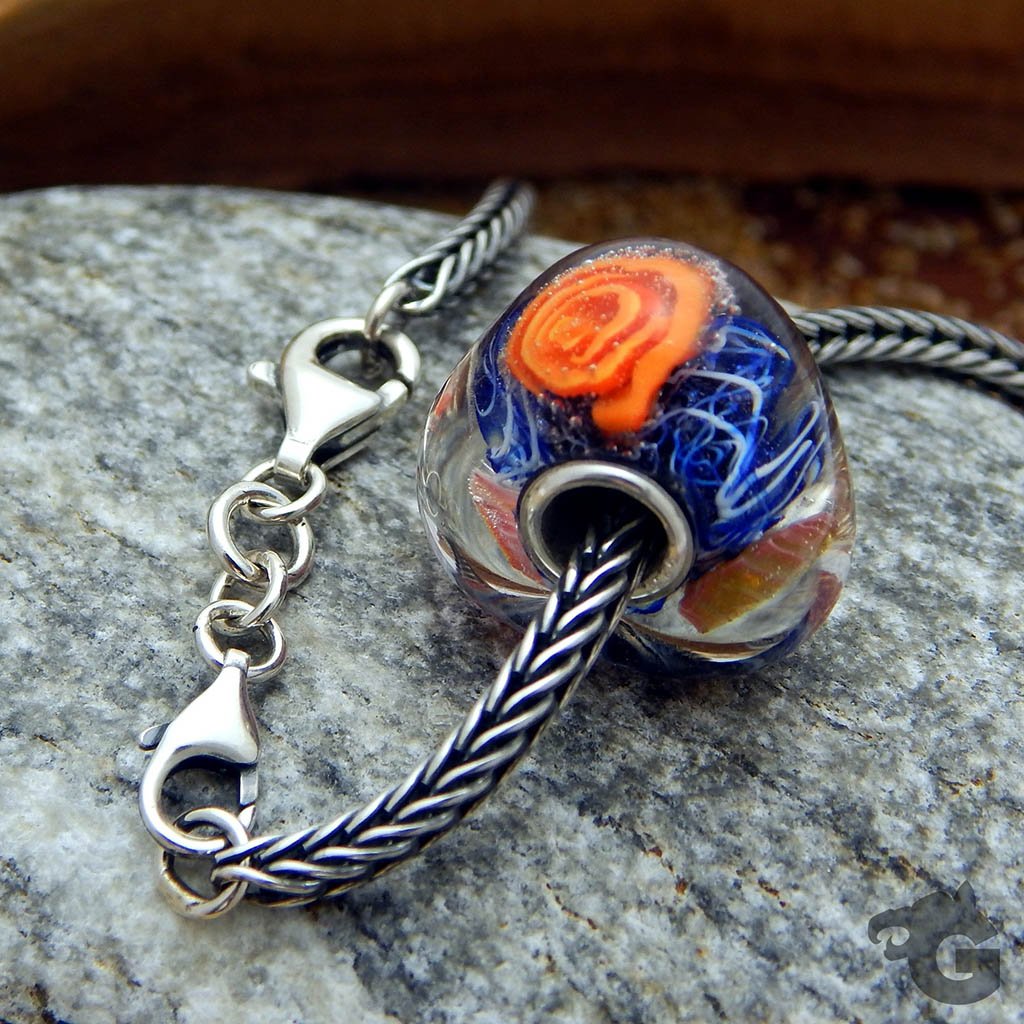 Double Lobster Long silver clasp