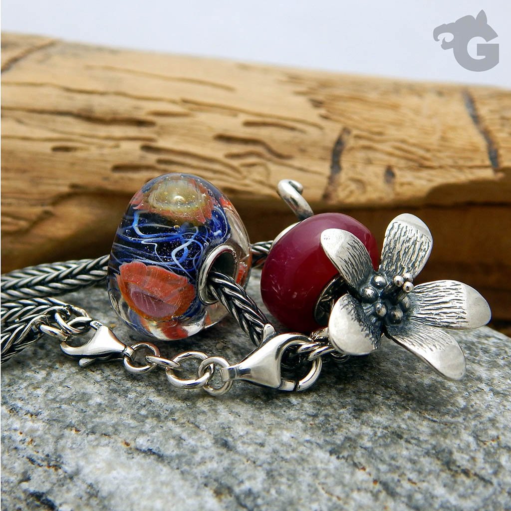 Double Lobster Long silver clasp