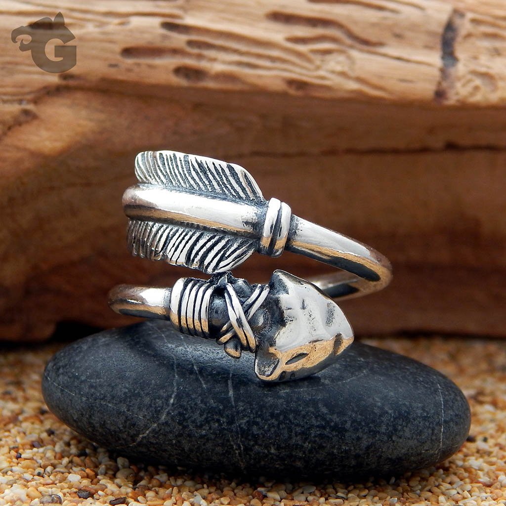 Dreamcatcher ring adjustable