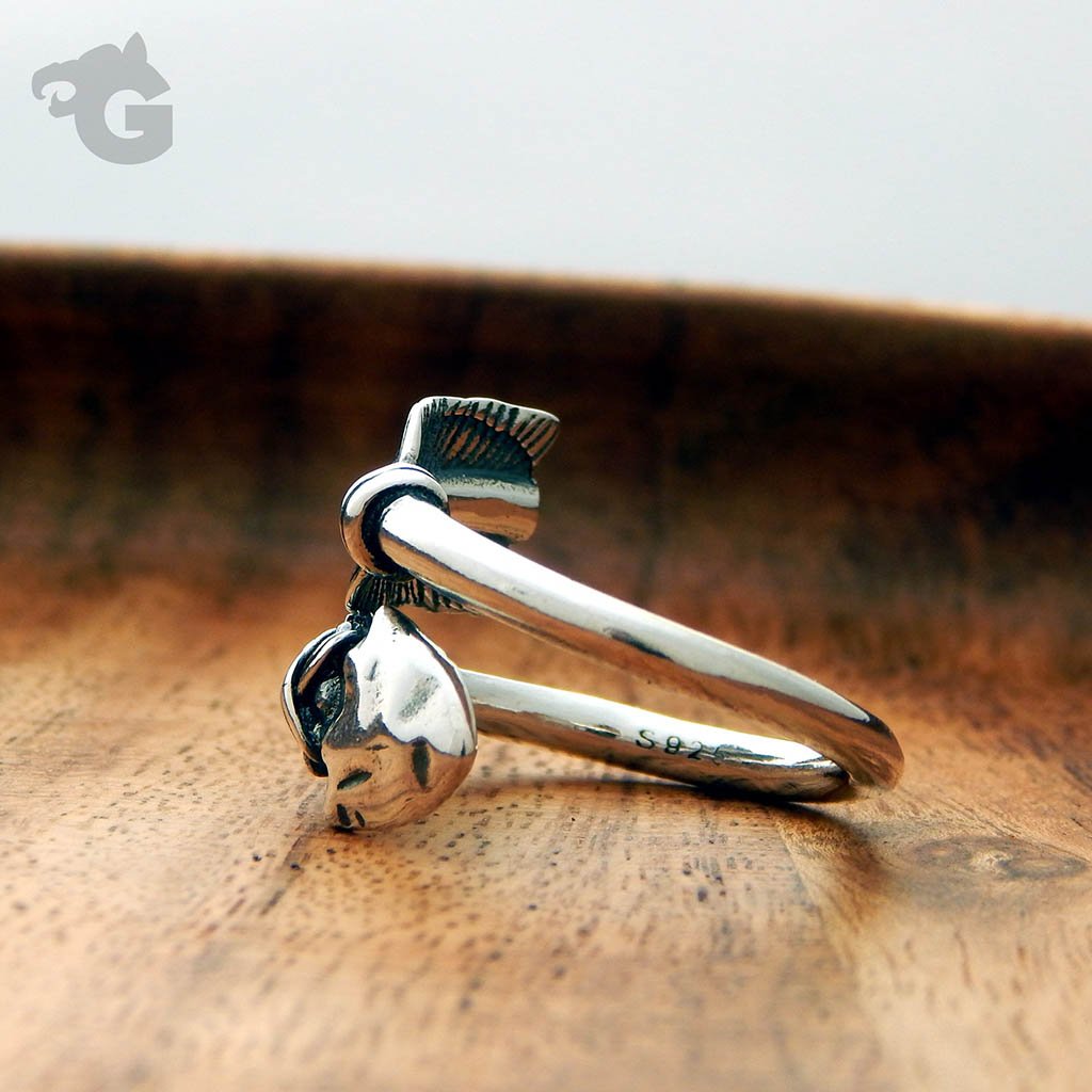 Dreamcatcher ring adjustable