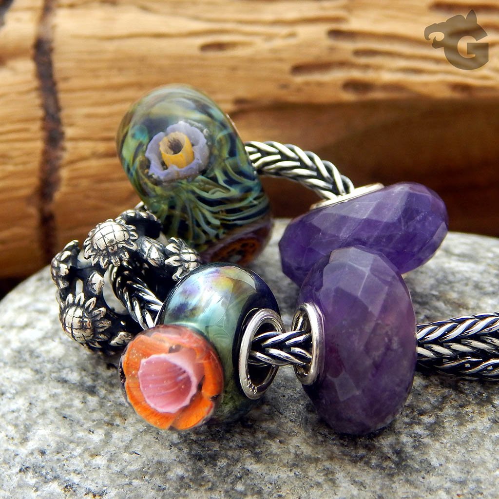 Amethyst gemstone bead