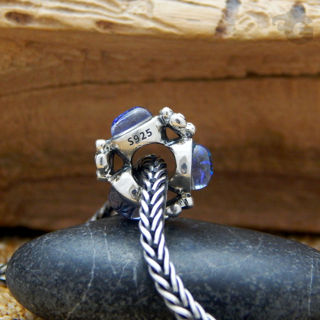 Dichroic glass charm