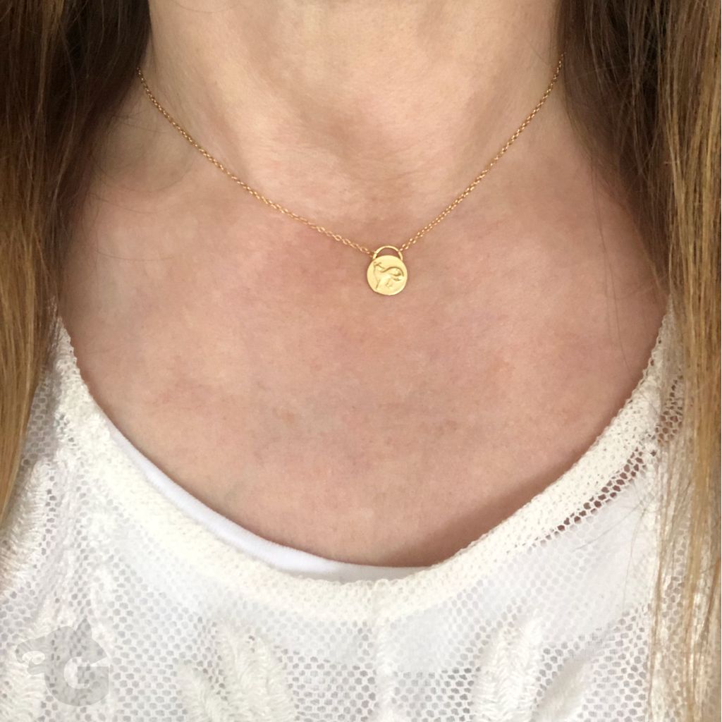 fox pendant necklace dainty