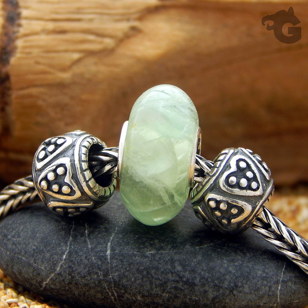 Gingerbread Heart silver charm