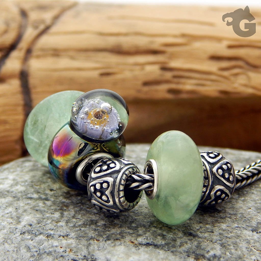 Gingerbread Heart silver charm