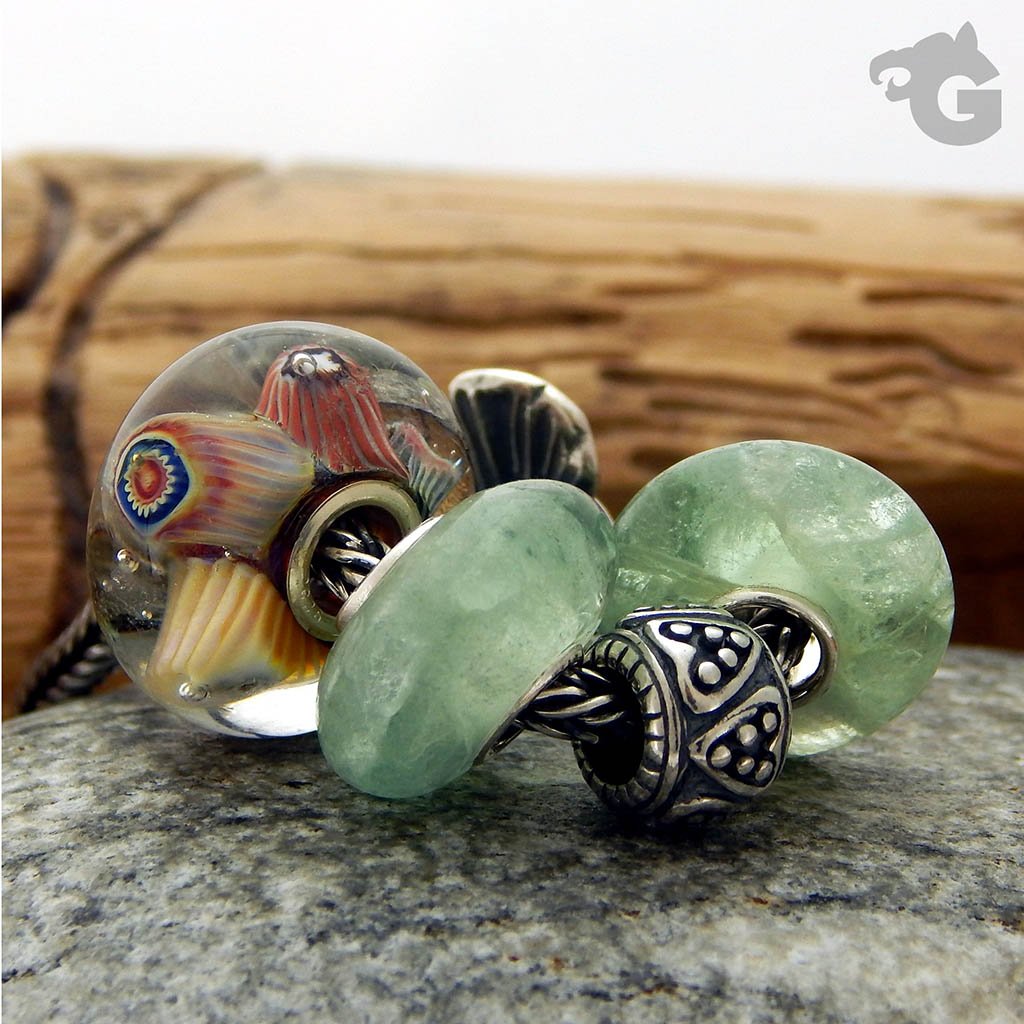 Green Fluorite Smooth Bead
