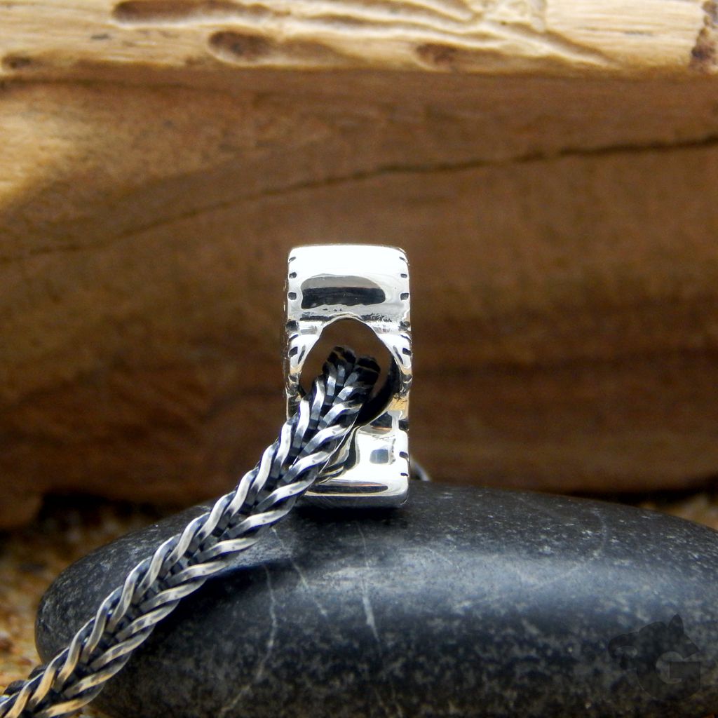 gingerman jewelry bead big hole 925 sterling silver rhodium plated high polish christmas gift for daughter