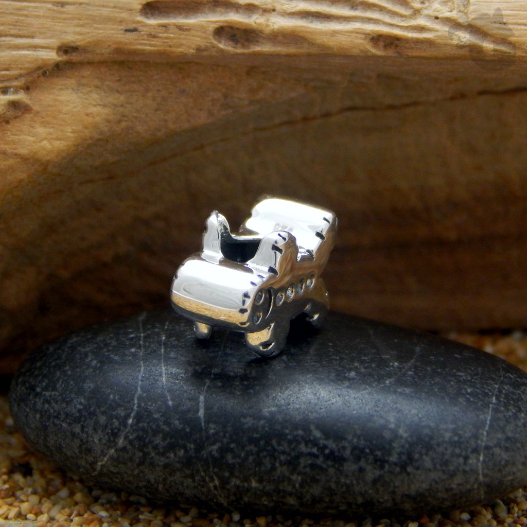 Gingerbread Man silver charm