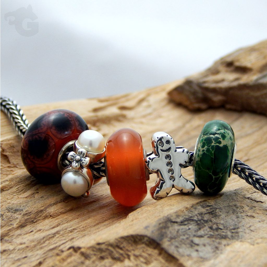 Gingerbread Man silver charm