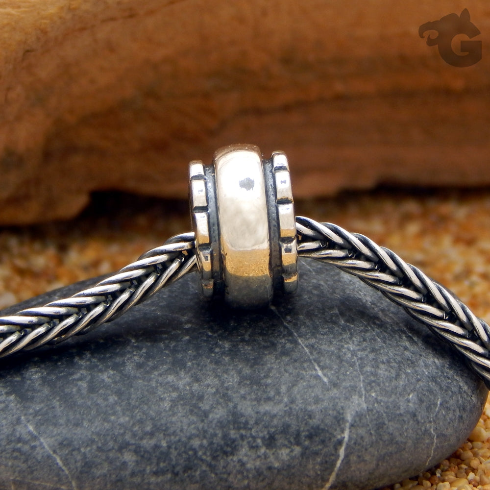 Cake Candy oxidized 925 Sterling silver charm bead - Glermes