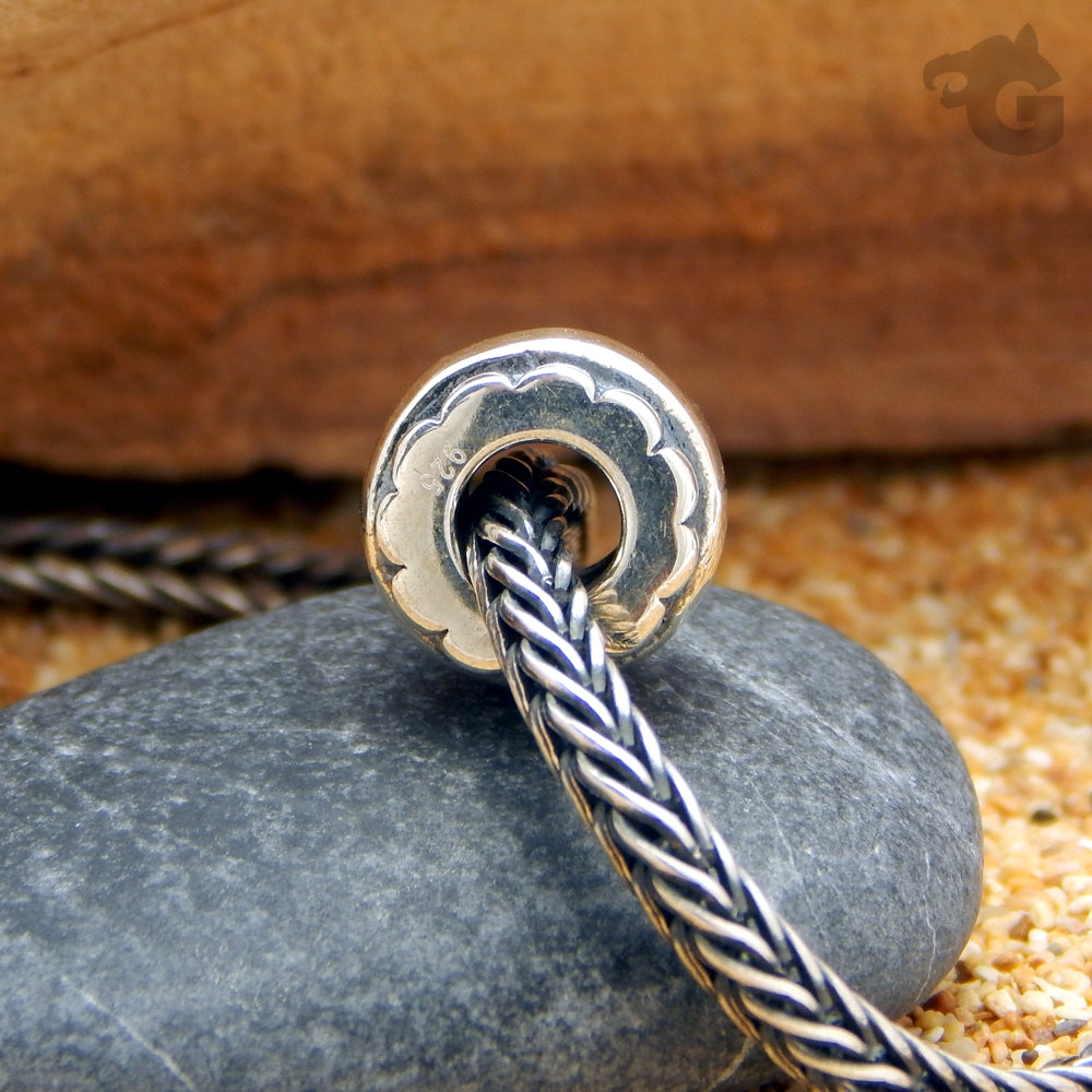 Silver bead charm bracelet Cake candy bhb - Glermes