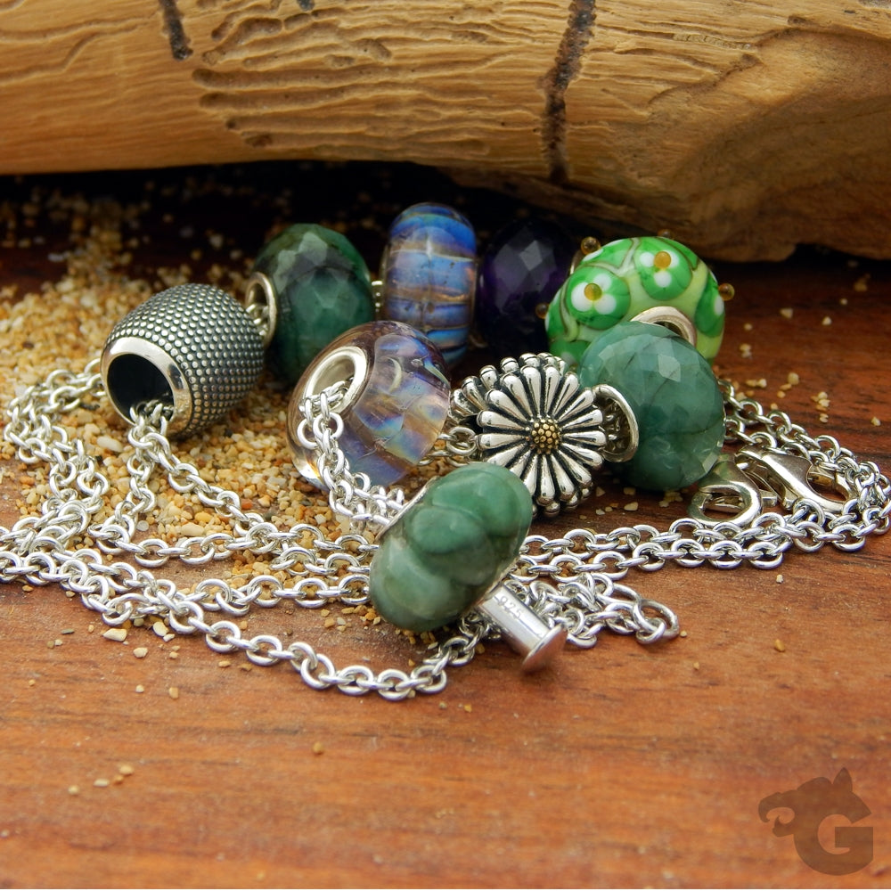 Necklace for women trace chain 925 Sterling silver rhodium coated - Glermes