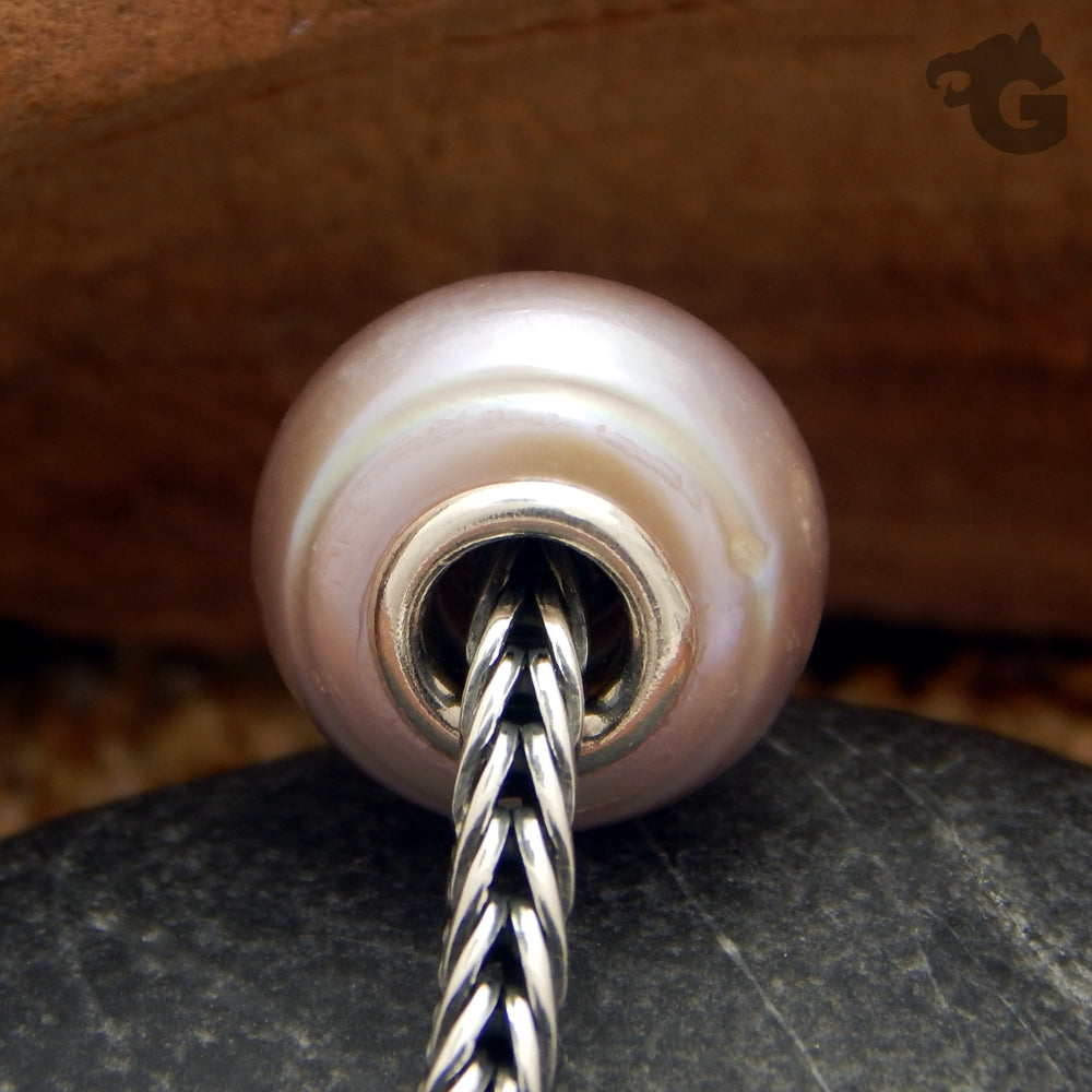 Pearl color purple natural freshwater jewelry silver core charm - Glermes