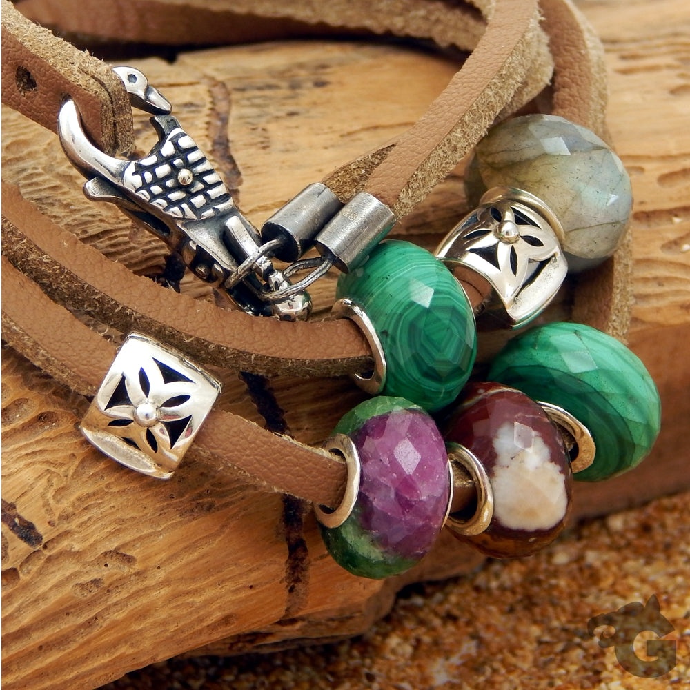 Swan clasp for bracelet Oxidized 925 Sterling silver clasp - Glermes