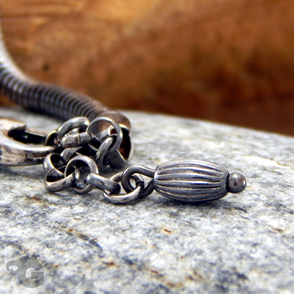 Sterling silver snake jewelry bracelet - Glermes