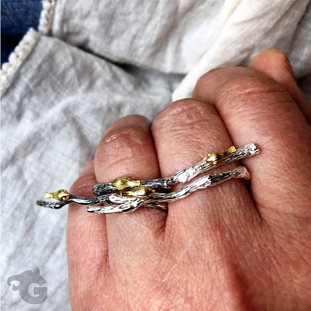 Birds on Branch ring