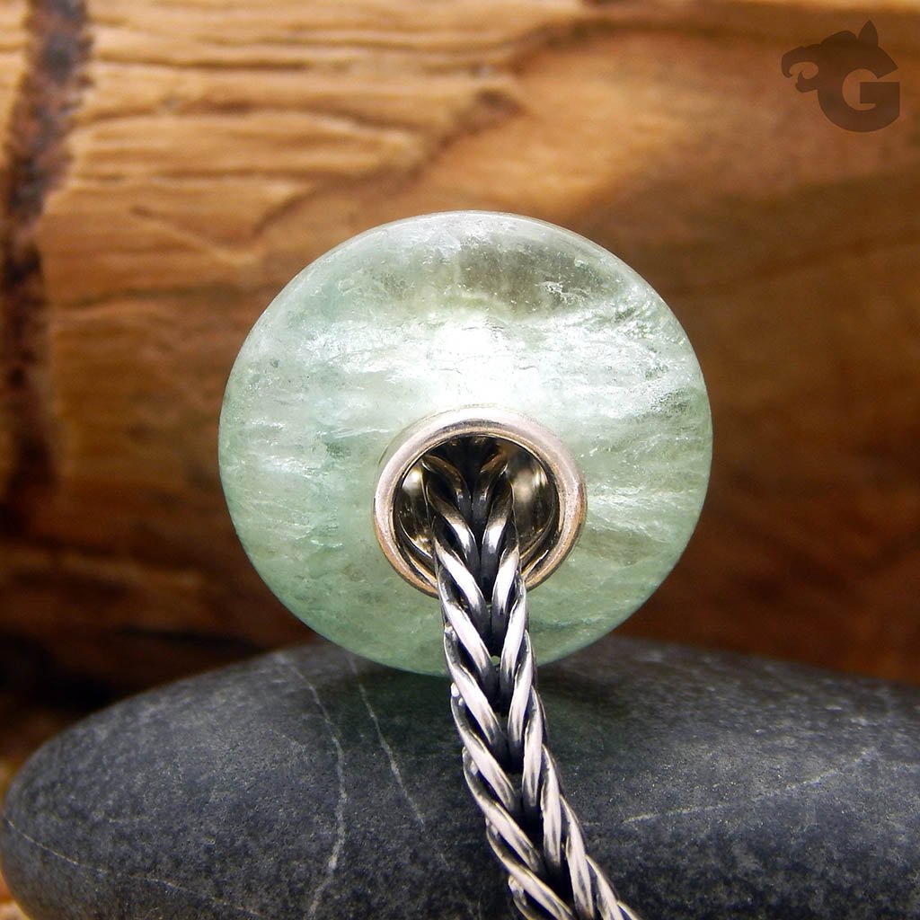 Green Fluorite Smooth Bead