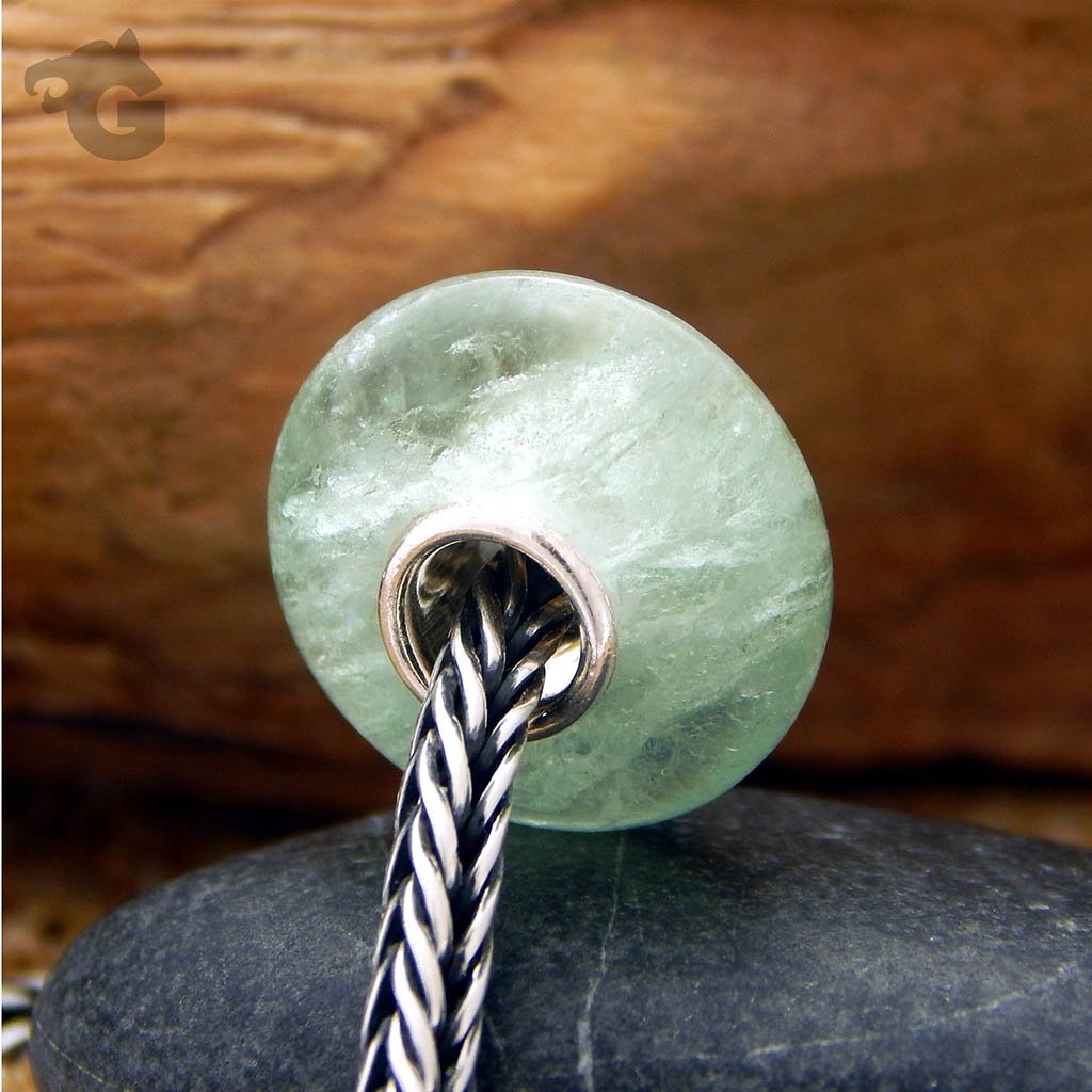 Green Fluorite Smooth Bead