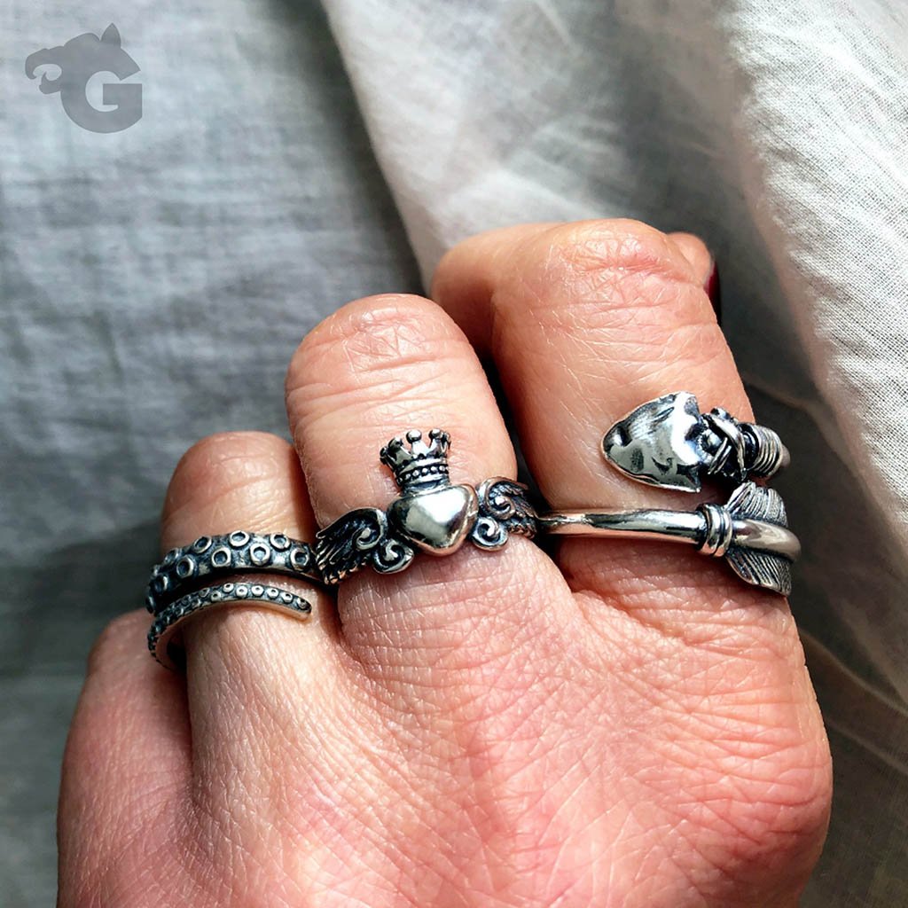 Dreamcatcher ring adjustable